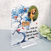 Custom Pet Photo - Memorial Customized Personality Acrylic Plaque - Gift For Pet Lover