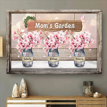 Grandma's Garden Of Cherry Blossom Pot - Personalized Customized Canvas - Mother's Day Gifts For Mom, Wife, Her