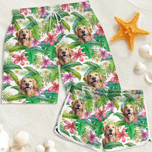 Custom Photo Funny Family Pet Face Gift For Couple, Pet Lovers Personalized Custom Beach Shorts