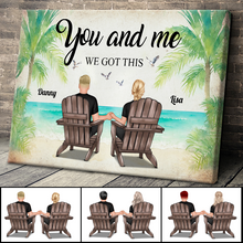 Summer Beach We Got This - Personality Customized Canvas - Gift For Couple Husband Wife