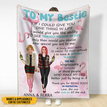 To My Bestie - Customized Bestie Blanket - Gift For Friends - Customized Gift For Girls