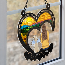 You Were My Favorite Hello - Personalized Acrylic Window Suncatcher Ornament - Gift For Pet Lover