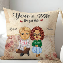 Vintage Couple Together Since - Personalized Customized Pillow - Anniversary Gift For Lover, Couple, Husband, Wife