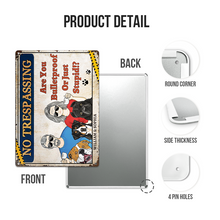 Are you Bulletproof Or Just Stupid Warning Sign For Couple Personalized Custom Metal Sign