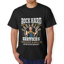 Custom Face Rock Hard Caulking Services - Personalized Photo T-Shirt