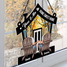 Our Sweet Home - Customized Personalized Window Suncatcher Ornament - Gift For Couple Husband Wife