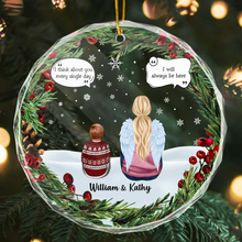 I Will Always Miss You - Customized Personalized Glass Ornament - Memorial Gift For Loss