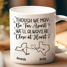 I Wish We Lived Closer - Customized Personalized Mug - Christmas Gift For Couple Husband Wife Family