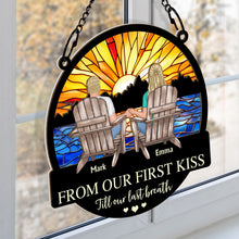 Till Our Last Breath - Personalized Acrylic Window Suncatcher Ornament - Gift For Couple