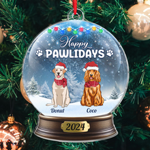 Feliz Navidog - Customized Personalized Crystal Ball Acrylic Ornament - Christmas Gift For Dog Pet Lover Dog Mom Dog Dad