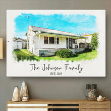 Custom Photo Your Little Home - Personalized Customized Canvas - Gift For Family Members
