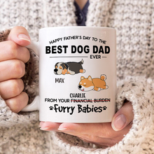 Best Dog Dad - Personalized Custom Ceramic Mug Gift For Dog Dad, Dog Lovers