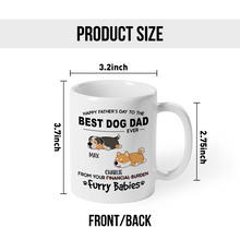 Best Dog Dad - Personalized Custom Ceramic Mug Gift For Dog Dad, Dog Lovers