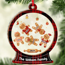 Christmas Cookies Gingerbread Family - Personalized 2-Layered Mix Ornament - Christmas Gift For Family