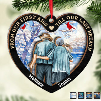 Heart Old Couple You & Me We Got This - Personalized 2-Layered Mix Ornament - Gift For Couple