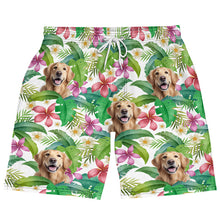 Custom Photo Funny Family Pet Face Gift For Couple, Pet Lovers Personalized Custom Beach Shorts