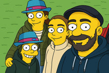 Simpsonize Your Photo - Turn Your Photo to Simpsons Canvas - Gift For Family Members, Siblings