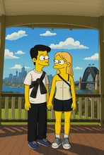 Simpsonize Your Photo - Turn Your Photo to Simpsons Canvas - Gift For Family, BFF, Couple, Besties