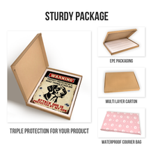 Protected By A Attack Dog - Customized Personality Metal Sign - Gift For Dog Lover