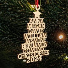 2024 Christmas - Customized Personalized Wooden Cutout Ornament - Family Gift For Home