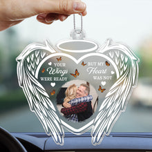 I'll Hold You In My Heart - Customized Personalized Acrylics Car Ornament - Memorial Gift For Family Members