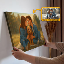 Cartoonize Family Photo Disney Style - Turn Your Photo to Cartoon Canvas - Gift For Family Members, Siblings