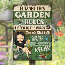 Garden Rules - Personalized Customized Metal Sign - Decoration Gift For Gardening Lovers