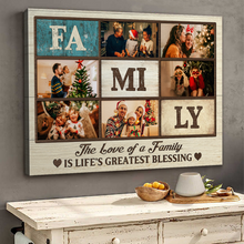 Custom Photo - The Best Of A Family - Customized Personalized Canvas - Gift For Family Dad Mom Sister Brother Kid