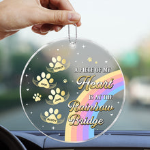 Cutie Pet Paws - Customized Personalized Car Ornament - Memorial Gift For Pet Lovers