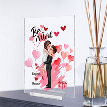 Be Mine Couple Kissing - Acrylic Plaque - Valentine's Day Gifts Personalized Custom Acrylic Plaque