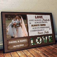 Custom Photo, Couple Gift, Christian Wedding Personalized Custom Poster Valentine Gifts