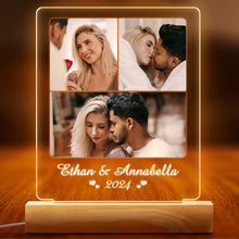 Custom Photo With Loved Ones - Personalized Customized 3D LED Light - Gift For Family Members, Couple, Best Friends