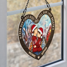 Till Our Last Breath - Customized Personalized Window Suncatcher Ornament - Christmas Gift For Couple Husband Wife