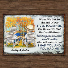 When We Get To The End Of Our Lives Together Husband Wife - Gift For Old Couples - Personalized Custom Poster