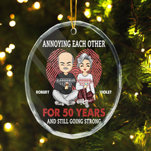 Annoying Each Other - Personalized Glass Ornament - Christmas Gift For Couple Husband Wife Soulmate