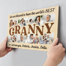 Custom Photo We Love You Best - Customized Personalized Canvas - Gift For Family Grandpa Grandkid