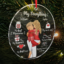 My Everything Is You - Customized Personalized Acrylic Ornament - Christmas Gift For Couple Husband Wife