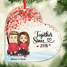 Togerher Since - Customized Personalized Acrylic Ornament - Gift For Couple Husband Wife