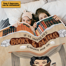 Personalized Custom Fleece Flannel Blanket Gifts For Book Lovers
