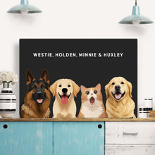 Cute Art Style Of Your Fur Angels - Personalized Customized Canvas - Lovable Gift For Pet Lovers