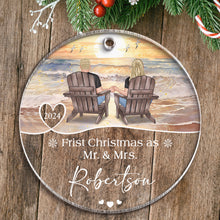 First Christmas - Customized Personalized Acrylic Ornament - Couple Gift For Husband Wife