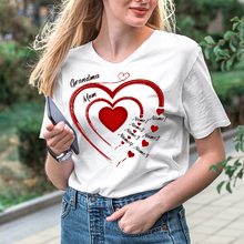 Grandma's Sweethearts Gift For Mother Personalized Custom T-shirt