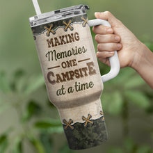 In The Middle Of Nowhere, We Stay Together - Personalized Custom 40 OZ Stainless Steel Tumbler With Handle - Gift For Couple