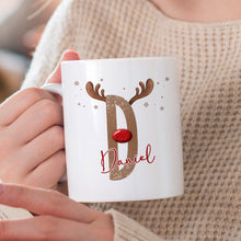 Fun Alphabet Deer - Customized Personalized Mug - Christmas Gift For Family Friend