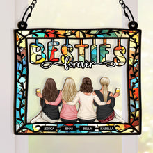 Besties Being Together - Personalized Acrylic Window Suncatcher Ornament - Gift For Friends