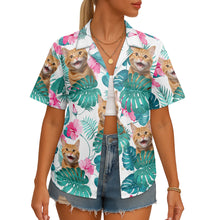 Custom Pet Photo Flowery - Personalized Customized Hawaiian Shirt - Lovely Gift For Pet Lovers