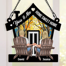 Our Sweet Home - Customized Personalized Window Suncatcher Ornament - Gift For Couple Husband Wife