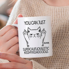 Custom Name Cat And Dog Funny Quote - Customized Personalized Mug - Gift For Friend, Coworkers