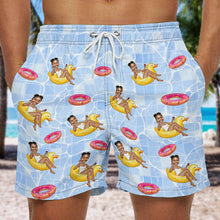 Custom Photo Funny Gift For Couple Personalized Custom Couple Beach Shorts