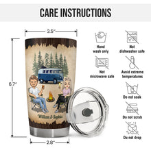 Park Their Campers - Customized Personalized 20oz Tumbler - Gift For Couple Camping Lover